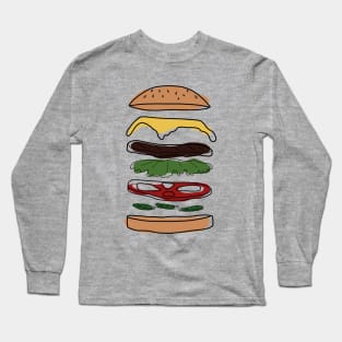 BURGER ANATOMY Long Sleeve T-Shirt